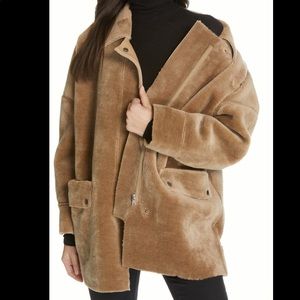 Free people Sherpa oversized jacket